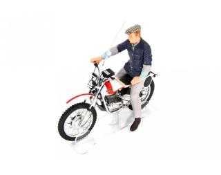 BUD SPENCER MOTOZODIACO TUAREG 223-2 & TERENCE HILL MOTO OSSA AE73 Laudoracing 1:18